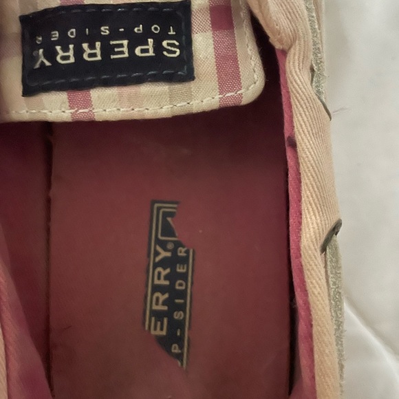Sperry Pink Plaid Canvas Loafers - Picture 5 of 9